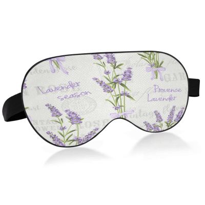 Lavender Flower Sleep Mask for Women and Men, Soft Light-Blocking Eye Mask for Sleep and Travel