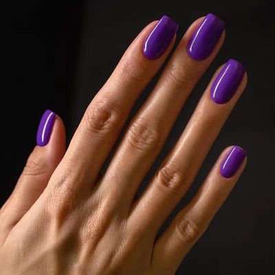 24 Short French Press-On Nails, Full-Cover Fake Nail Tips, 12 Sizes