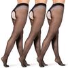 BANANALU 20 Den Open-Crotch Tights, Large Opening, Plus Intimo Plus 20 Nero, 3-Pack, XL view 1