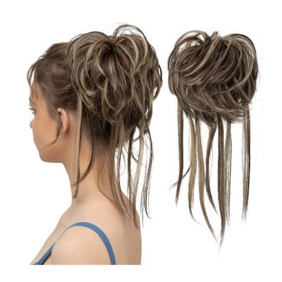 Messy Bun Hair Piece with Elastic Band