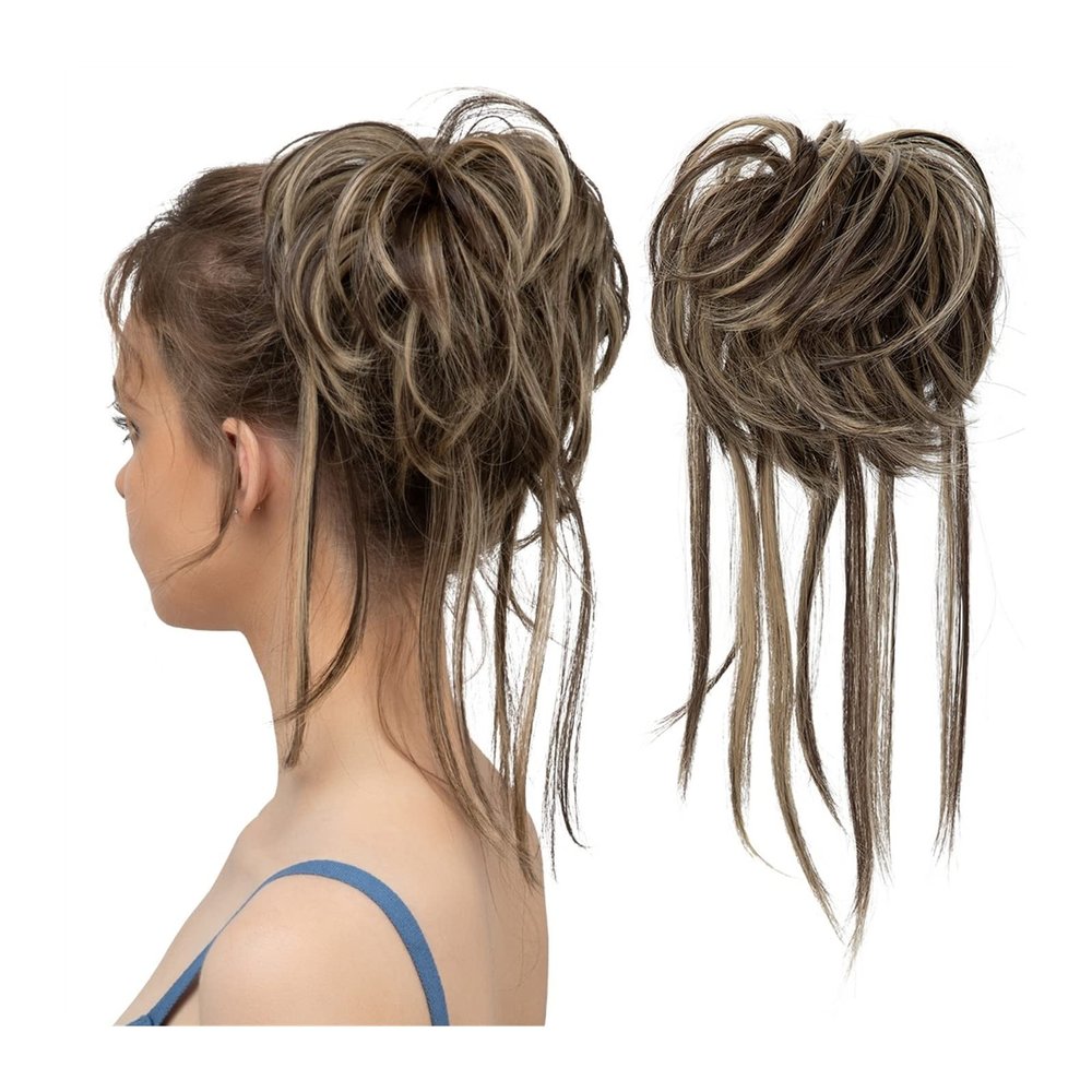 Messy Bun Hair Piece with Elastic Band