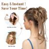 Messy Bun Hair Piece with Elastic Band view 4