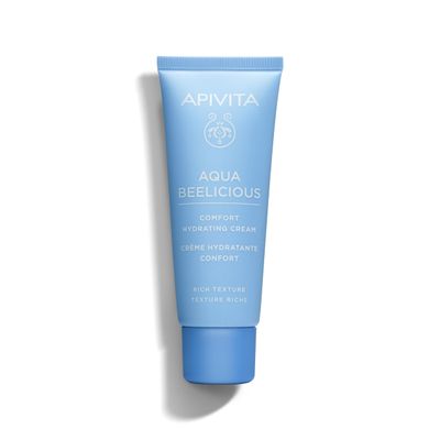 Apivita Aqua Beelicious Comfort Cream, 40 ml – Moisturizer for Dry to Normal Skin