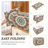 Storage Box with Lid, Indian Hippie Mandala Floral Pattern, Foldable Organizer, 41.9 x 32 x 30 cm view 4