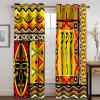 India Orange Yellow Blackout Curtains with Eyelets, 2 Panels, 140 x 250 cm view 1