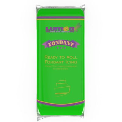Dekozauber24 Premium Green Fondant, 1 kg