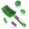 URAQT Detangling Hair Brush with Handle, Boar Bristles, J-Green view 2