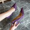 12 cm / 4.72 in Sexy Nightclub Stiletto Super High-Heel Shoes, Open-Toe, Purple, EU 40 view 4
