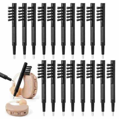 20-Piece Hearing Aid Cleaning Brush Set with Wax Loop