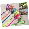 POPETPOP 2-Piece Adjustable Fluorescent Green Harness and Leash Set for Reptiles and Lizards view 2