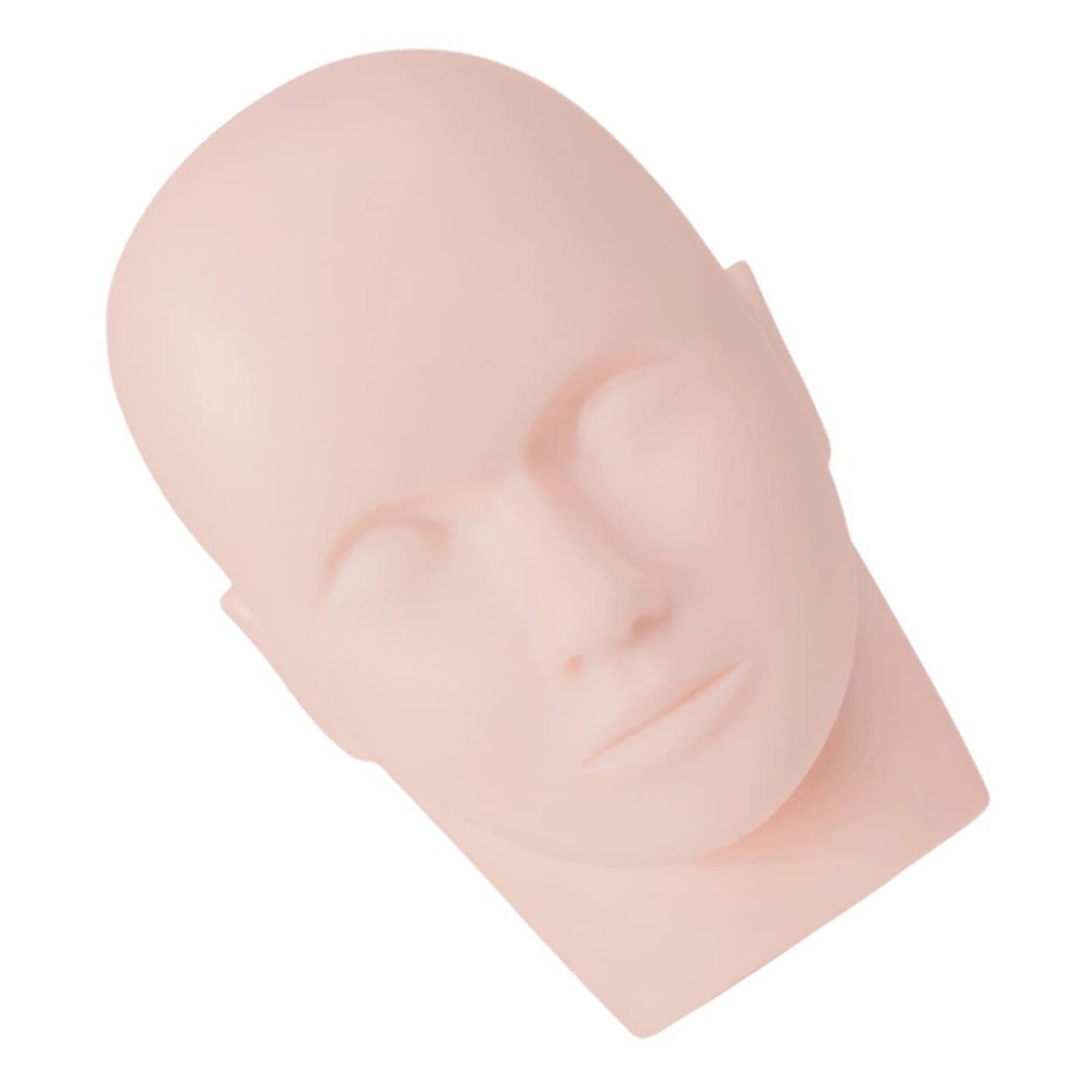 Pink PVC Eyelash Mannequin Head for Beginners