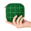 Zippered Menstrual Pad Bag for Women and Girls, St. Patrick’s Day Polyester Shamrock Design view 4