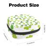 Patrick's Day Clover Menstrual Bag, Portable Sanitary Pad Storage Pouch for Girls and Women view 2
