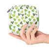 Patrick's Day Clover Menstrual Bag, Portable Sanitary Pad Storage Pouch for Girls and Women view 4