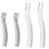2x Eyebrow Razor, 4-Piece Facial Razor Blades, Beauty Eyebrow Shaper, White and Transparent (2x Set) view 2