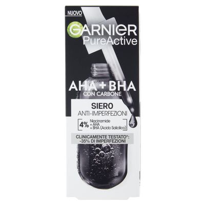 Garnier PureActive Anti-Blemish Serum, AHA + BHA, 30 ml