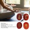 Natural Rune Stone Set, 4 Rune Stones, Semi-Precious Stone, for Meditation (Red Agate) view 4