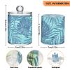 linqin 2-Pack Qtip Holder with Lid, 10 oz Clear Plastic Bathroom Dispenser for Cotton Balls, Swabs, Round Cotton Pads and Floss Picks view 3
