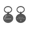 Anti-Lost Personalized Dog ID Tags, Name, Phone, Gender Engraving, Stainless Steel, Cats, Puppies, Dogs, Black, 33.5-30 mm view 1