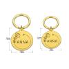 Anti-Lost Personalized Dog ID Tags, Name, Phone, Gender Engraving, Stainless Steel, Cats, Puppies, Dogs, Black, 33.5-30 mm view 3
