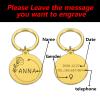 Anti-Lost Personalized Dog ID Tags, Name, Phone, Gender Engraving, Stainless Steel, Cats, Puppies, Dogs, Black, 33.5-30 mm view 4