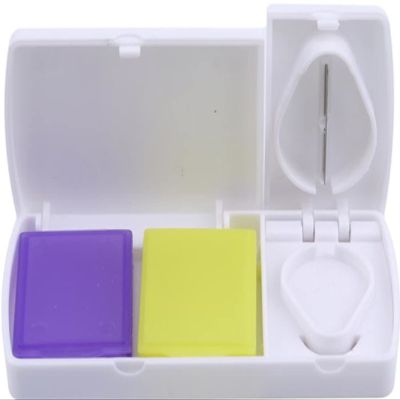 100-Pack Tablet Splitters, Practical 2-in-1 Tablet Cutter and Pill Splitter, Medication Pill Organizer, White