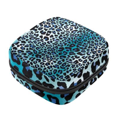 Amazing Blue Leopard Print Sanitary Pad Storage Bag