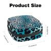 Amazing Blue Leopard Print Sanitary Pad Storage Bag view 2