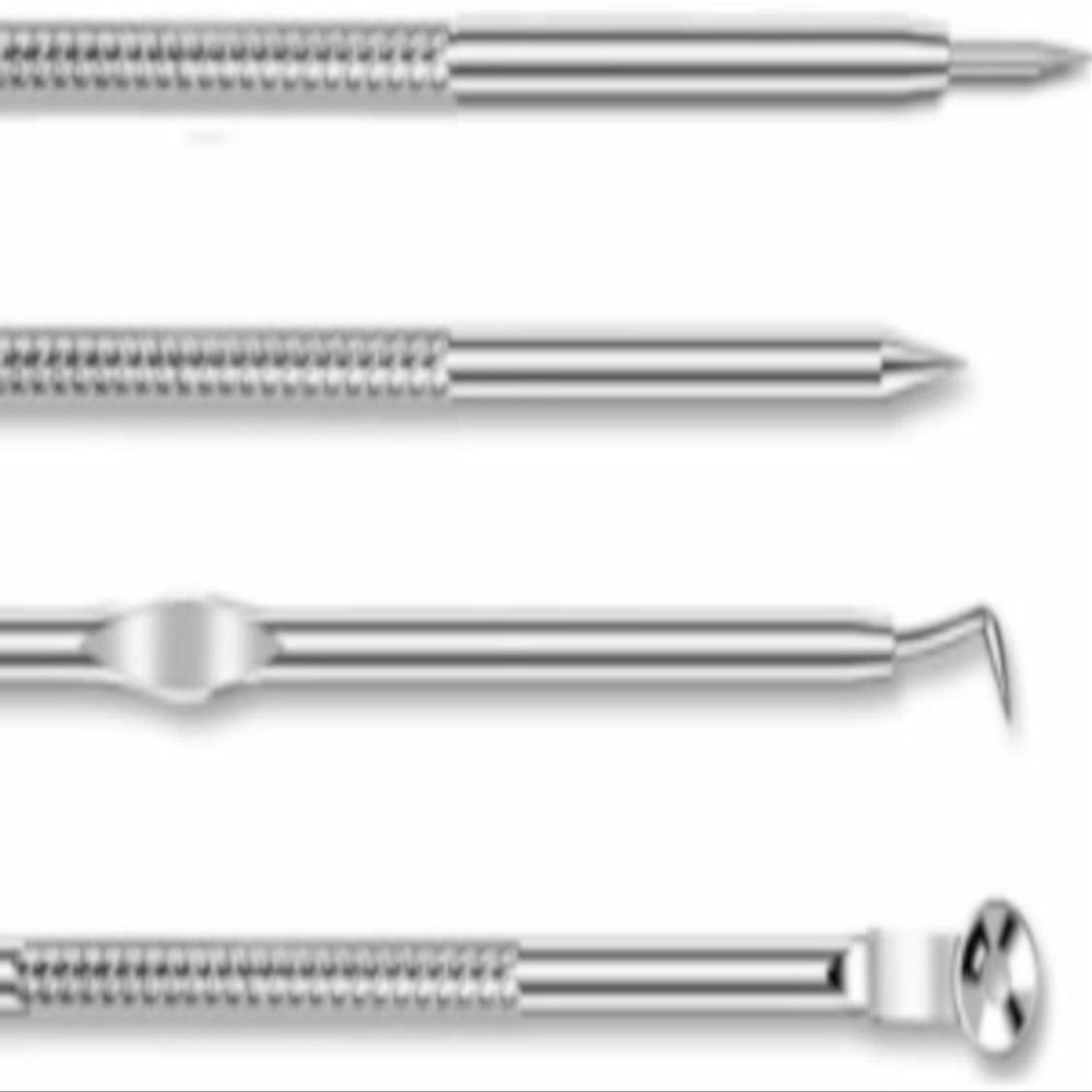 20x Blackhead Remover 4-Piece Stainless Steel Set, Silver, Pore Cleaners for Treating Pimples and Acne (20x Set)
