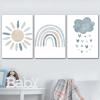 Recrtain Unframed Canvas Wall Art, 12 x 16 in, Blue view 1