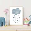 Recrtain Unframed Canvas Wall Art, 12 x 16 in, Blue view 2
