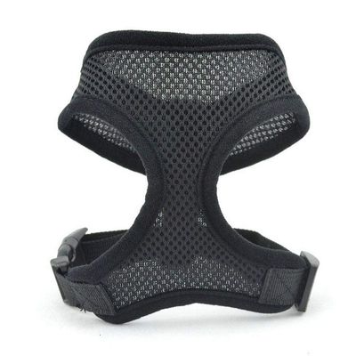 Dog Safety Harness, Easy Control, Mesh Vest with Chest Straps, Black