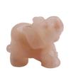 GROWWISH Pink Aventurine Jade Elephant Ornament Made from Natural Rough Stone view 1