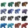 GROWWISH Pink Aventurine Jade Elephant Ornament Made from Natural Rough Stone view 2