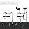 SEVEEZ Two-Wheel Walker with Armrests, Lightweight Height-Adjustable Aluminum Walking Aid view 3