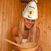 Dous Men's Sauna Hat - Russian Banya Hat with Embroidery view 2