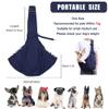 Treer Dog Carrier Sling for Small Dogs up to 7 kg, Adjustable Shoulder Strap, Light Gray view 2