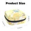 Zippered Menstrual Pad Bag for Women and Girls, Tampon Storage Pouch (Water Lilies, Dragonflies and Butterflies) view 2