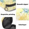 Zippered Menstrual Pad Bag for Women and Girls, Tampon Storage Pouch (Water Lilies, Dragonflies and Butterflies) view 3