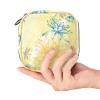 Zippered Menstrual Pad Bag for Women and Girls, Tampon Storage Pouch (Water Lilies, Dragonflies and Butterflies) view 4