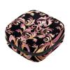 Zippered Menstrual Pad Storage Bag with Damask Floral Pattern view 1