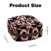 Zippered Menstrual Pad Storage Bag with Damask Floral Pattern view 2