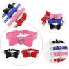 Small Dog Collar for Puppies and Cats with Rhinestone Bow, Light Blue, XXL view 3