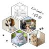 Anti-Lost Personalized Pet ID Tag, Stainless Steel, Black, 2.5 x 2.5 view 4