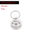Square Personalized Dog Tag with Name Engraving, Silver view 2