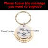 Square Personalized Dog Tag with Name Engraving, Silver view 3