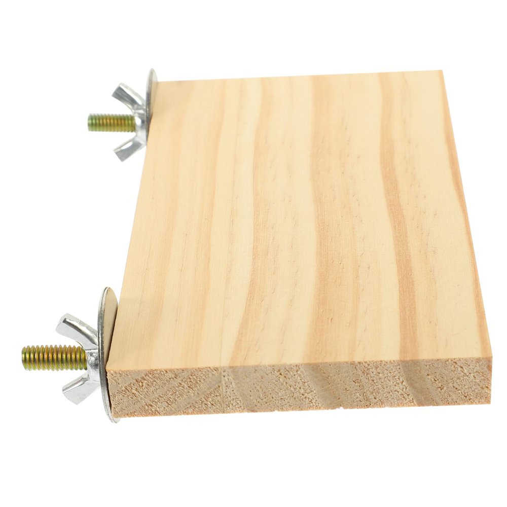 POPETPOP Parrot Wooden Perch Platform