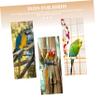 POPETPOP Parrot Wooden Perch Platform view 2