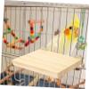 POPETPOP Parrot Wooden Perch Platform view 4
