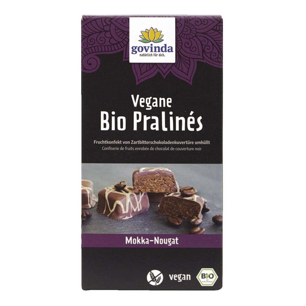 GOVINDA Vegan Pralines, Mocha Nougat, 2.47 oz (Pack of 12)
